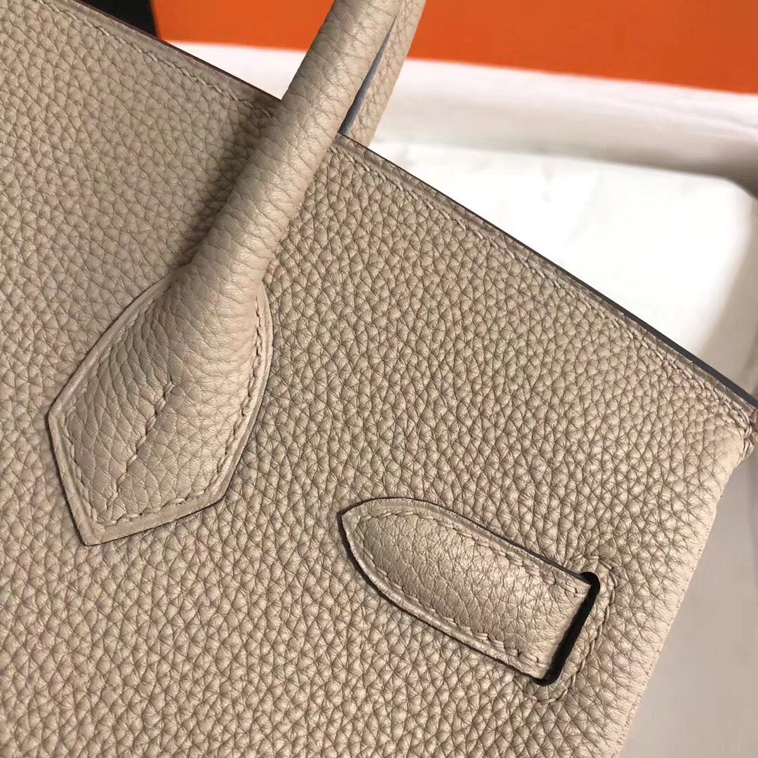 Hermes Birkin 35CM Togo Leather Handbag Grey